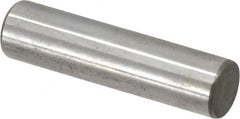 Jergens - 3/8" Diam x 1-1/2" Pin Length C-1215 Alloy Steel Pull Out Dowel Pin - C 47-58 & C 60-64 (Surface) Hardness, 1 Beveled & 1 Threaded End - A1 Tooling