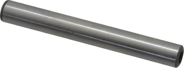 Jergens - 3/8" Diam x 3" Pin Length C-1215 Alloy Steel Pull Out Dowel Pin - C 47-58 & C 60-64 (Surface) Hardness, 1 Beveled & 1 Threaded End - A1 Tooling