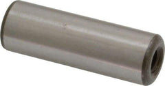 Jergens - 1/2" Diam x 1-1/2" Pin Length C-1215 Alloy Steel Pull Out Dowel Pin - C 47-58 & C 60-64 (Surface) Hardness, 1 Beveled & 1 Threaded End - A1 Tooling