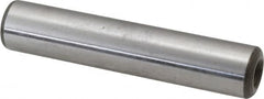 Jergens - 1/2" Diam x 2-1/2" Pin Length C-1215 Alloy Steel Pull Out Dowel Pin - C 47-58 & C 60-64 (Surface) Hardness, 1 Beveled & 1 Threaded End - A1 Tooling