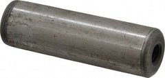 Jergens - 3/4" Diam x 2-1/2" Pin Length C-1215 Alloy Steel Pull Out Dowel Pin - C 47-58 & C 60-64 (Surface) Hardness, 1 Beveled & 1 Threaded End - A1 Tooling