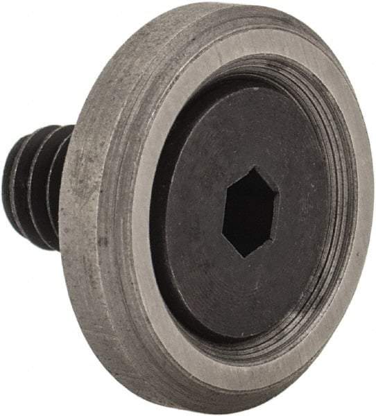 Jergens - 8-32 Thread, 1/2" OD, 1/8" High, Flat Foot - Low Carbon Steel, Case Hardened, 75-77 R30N Heat Treatment - A1 Tooling