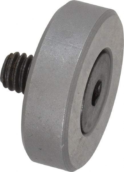 Jergens - 5/16-18 Thread, 1-1/4" OD, 3/8" High, Flat Foot - Low Carbon Steel, Case Hardened, 75-77 R30N Heat Treatment - A1 Tooling