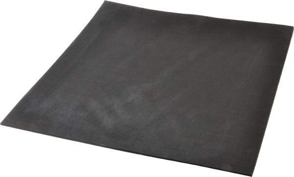 Made in USA - 12" Long, 12" Wide, 1/8" Thick, Neoprene Rubber Foam Sheet - 35 to 45 Durometer, Black, -20 to 180°F, 1,000 psi Tensile Strength, Plain Backing, Stock Length - A1 Tooling