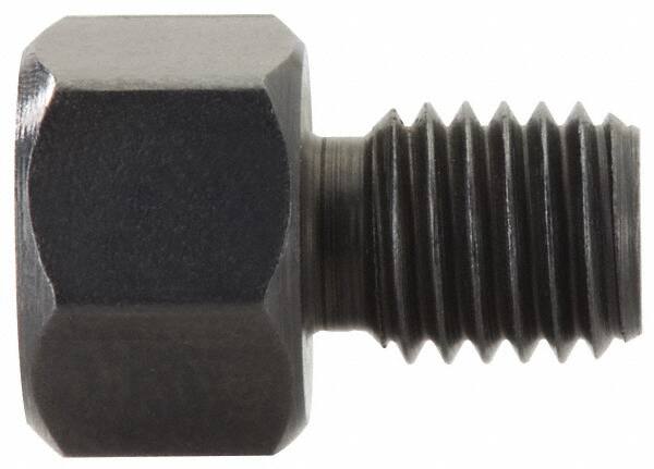 Gibraltar - 15/16" OAL, 3/8" Head Height, Low Carbon Steel, Threaded Rest Button - Black Oxide Coating, 1/2-20 Thread, 3/4" Hex - A1 Tooling