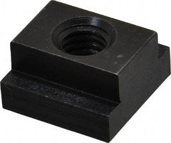 Jergens - 3/8-16 Blind Tapped T Slot Nut - 9/16" Slot Width, 7/8 x 1/4" Base Width x Height, 7/8 x 1/2" OAL x Height - A1 Tooling