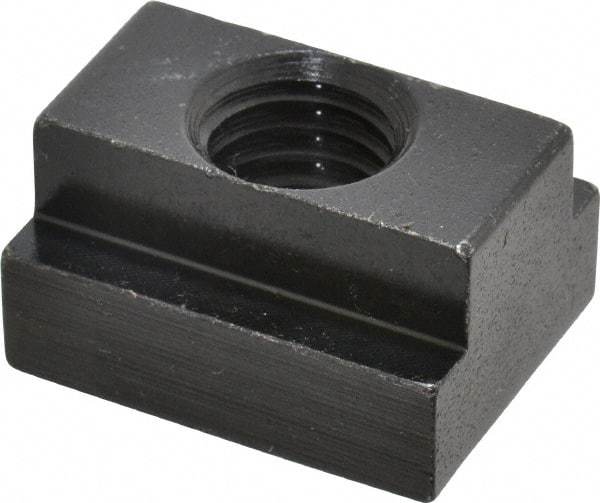 Jergens - 1/2-13 Blind Tapped T Slot Nut - 9/16" Slot Width, 7/8 x 11/32" Base Width x Height, 1-1/8 x 5/8" OAL x Height - A1 Tooling