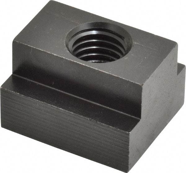 Jergens - 5/8-11 Blind Tapped T Slot Nut - 13/16" Slot Width, 1-1/4 x 9/16" Base Width x Height, 1-1/2 x 1" OAL x Height - A1 Tooling