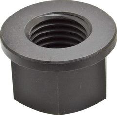 Jergens - 1-1/4 - 7, 2-1/4" Flange Diam, 1-3/8" High, 1-13/16" Across Flats, Flange Nut - Grade Low Carbon Steel Steel, Black Oxide Finish, 1/4" Flange Height, TCMA - A1 Tooling