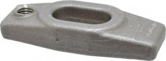 Jergens - 5/8" Stud, 11/16" Travel, 4" OAL x 1-5/8" Overall Width x 3/4" Overall Height, Heel Clamp - Grade C-1030/C-1035 Forged Steel, 11/16" Long x 11/16" Wide Slot, 1-21/32" Length x 1-3/16" Width x 1/2" Tapered Height, Tapped - A1 Tooling