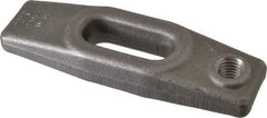 Jergens - 5/8" Stud, 1-3/8" Travel, 6" OAL x 1-3/4" Overall Width x 7/8" Overall Height, Heel Clamp - Grade C-1030/C-1035 Forged Steel, 1-3/8" Long x 11/16" Wide Slot, 2-5/16" Length x 1-1/4" Width x 9/16" Tapered Height, Tapped - A1 Tooling