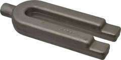 Jergens - 2" Wide x 7/8" High, Forged Steel, U Shaped Strap Clamp - 5/8" Stud, 4-1/4" Travel, 6" OAL, 11/16" Slot Width - A1 Tooling