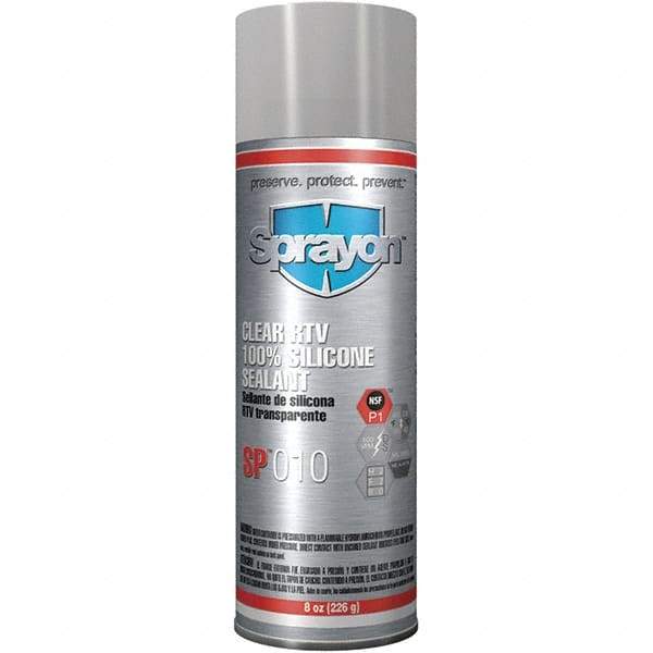 Sprayon - 8 oz Automotive Gasket Sealant - 122°F Max, Clear, Comes in Aerosol Can - A1 Tooling