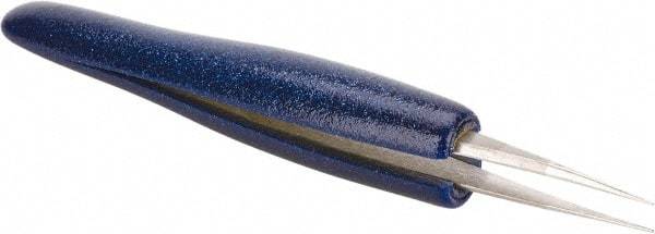 Aven - 4-1/4" OAL 3C-SA Ergonomic Cushion Grip Tweezers - Straight, Pointed, Sharp Tips - A1 Tooling