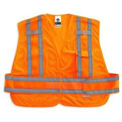 8244PSV XL/2XL ORANGE SAFETY VEST - A1 Tooling