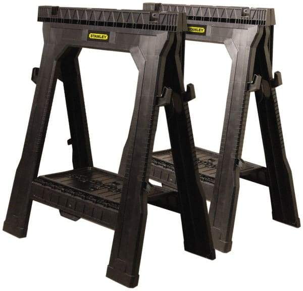 Stanley - Folding Sawhorse - 1" Long x 27.3" Wide x 32" High, Twin Pack - A1 Tooling