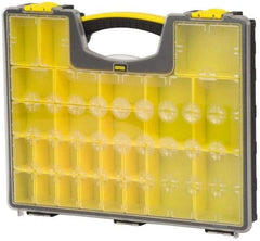 Stanley - 25 Compartment Tool Organizer - 13-1/8" Wide x 16-7/32" Deep x 2-1/8" High, Polypropylene Resin & Acrylonitrile Butadiene Styrene Plastic - A1 Tooling