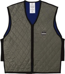 Ergodyne - Size XL, Gray Cooling Vest - 42 to 46" Chest, Zipper Front, Nylon - A1 Tooling