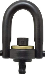 Jergens - 4,000 Lb Load Capacity Safety Engineered Center Pull Hoist Ring - 60 Ft/Lb Torque, 5/8 - 11 Thread, 4140 Alloy Steel, Black Oxide Finish - A1 Tooling