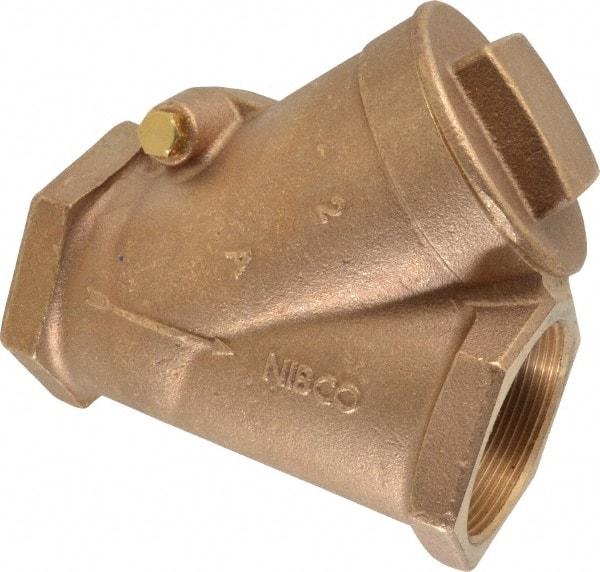 NIBCO - 2" Bronze Check Valve - Y-Pattern, FNPT x FNPT, 200 WOG - A1 Tooling