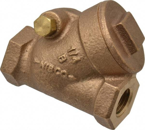 NIBCO - 1/4" Bronze Check Valve - Y-Pattern, FNPT x FNPT, 300 WOG - A1 Tooling