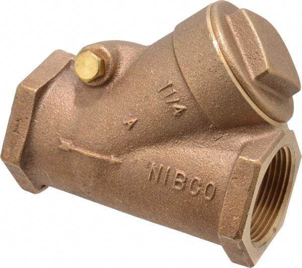 NIBCO - 1-1/4" Bronze Check Valve - Y-Pattern, FNPT x FNPT, 300 WOG - A1 Tooling