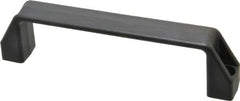 Elesa - 7.05" Center to Center, 1.1" Wide Handle, Black Matte Finish Plastic Pull Handle - 7.76" Long, 1.97" High - A1 Tooling