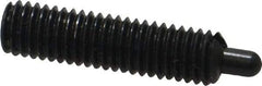 Jergens - M5 x 0.8, 19mm Thread Length, 3mm Plunger Projection, Steel Threaded Spring Plunger - 2.36mm Max Plunger Diam, 19mm Plunger Length, 1.31 Kg Init End Force, 5 Kg Final End Force, 2.5mm Hex - A1 Tooling