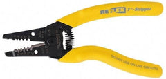 Ideal - 18 to 10 AWG Capacity Wire Stripper - 7" OAL, Cushion Grip Handle - A1 Tooling