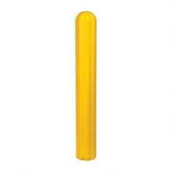 Eagle - 7-7/8" Wide x 7-7/8" Deep x 56" High, 6" Bumper Post Sleeve - Yellow, High Density Polyethylene, 8 Lb, Ribbed Surface - A1 Tooling