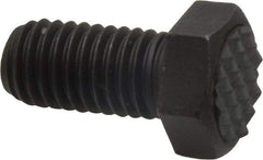 Fairlane - Serrated Tooth, 1/2-13, 1" Shank Length, 1" Thread Length, Black Oxide Finish, Hex Head, Adjustable Positioning Gripper - 5/8" Pad Diam, 3/4" Hex, 23/64" Head Height, Fine Tooth Grade - A1 Tooling