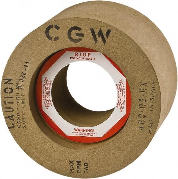 Camel Grinding Wheels - 3" Wide x 12" Diam, Type 1 Feed Wheel - 5" Hole Size, 80 Grit, Hardness R - A1 Tooling