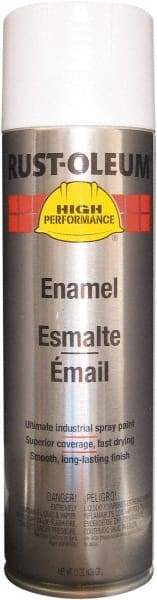 Rust-Oleum - White, Semi Gloss, Rust Proof Enamel Spray Paint - 14 Sq Ft per Can, 15 oz Container, Use on Metal - A1 Tooling