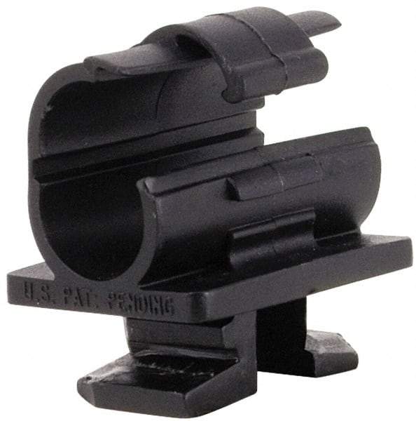 ZSI - 7/8" Tube Diam, Cushion Clamp - Black, 175 Lb Capacity, Polyamide - A1 Tooling