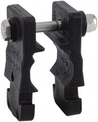 ZSI - 3/4" Pipe, Cushion Clamp - Black, 200 Lb Capacity, Glass Filled Nylon 6 - A1 Tooling