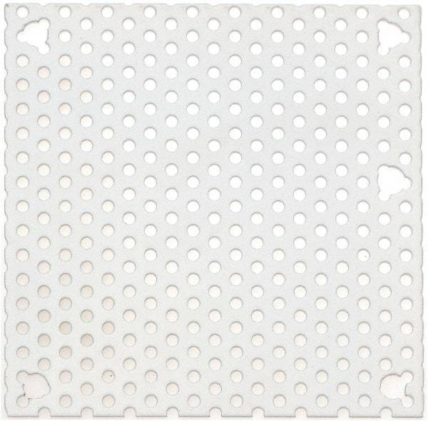 Cooper B-Line - 4-1/4" OAW x 4-1/4" OAH Powder Coat Finish Electrical Enclosure Perforated Panel - 6" x 6" Box, 16 Gauge Steel, Use with 664-1 - A1 Tooling