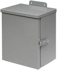 Cooper B-Line - Steel Junction Box Enclosure Hinge Flat Cover - NEMA 3R, 16" Wide x 16" High x 6" Deep, Rainproof - A1 Tooling