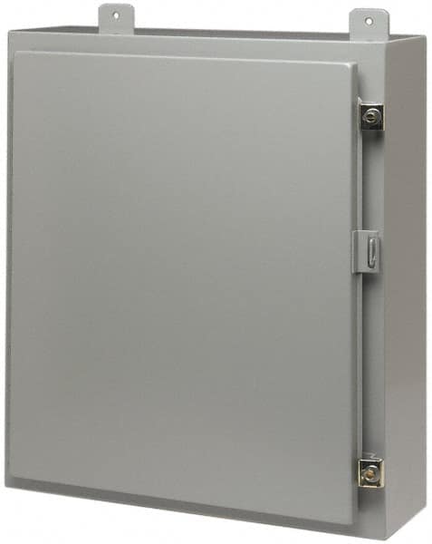 Cooper B-Line - Steel Standard Enclosure Hinge Flat Cover - NEMA 12, 13, 36" Wide x 36" High x 12" Deep - A1 Tooling