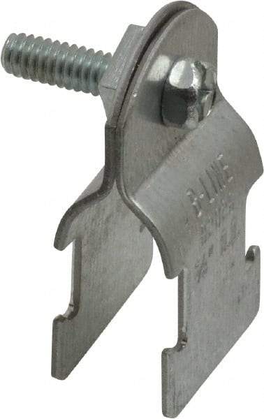 Cooper B-Line - 5/8" Pipe, 16 Gauge, Grade ASTM A1011," Pipe or Conduit Clamp - Zinc Plated, 400 Lb Capacity, All Conduit - A1 Tooling