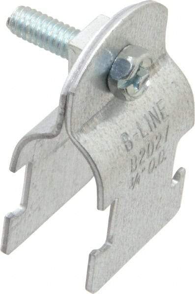 Cooper B-Line - 3/4" Pipe, 16 Gauge, Grade ASTM A1011," Pipe or Conduit Clamp - Zinc Plated, 400 Lb Capacity, All Conduit - A1 Tooling