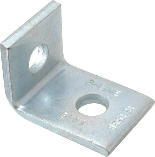 Cooper B-Line - Zinc Plated Carbon Steel 90° Strut Fitting - 1/2" Bolt, 2 Holes, Used with Cooper B Line Channel & Strut (All Sizes Except B62 & B72) - A1 Tooling