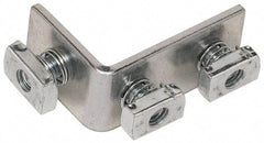 Cooper B-Line - Zinc Plated Carbon Steel 90° Preassembled Strut Fitting - 1/2" Bolt, 3 Holes, Used with Cooper B Line Channel & Strut (All Sizes Except B62 & B72) - A1 Tooling