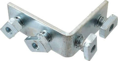 Cooper B-Line - Zinc Plated Carbon Steel 90° Preassembled Strut Fitting - 1/2" Bolt, 4 Holes, Used with Cooper B Line Channel & Strut (All Sizes Except B62 & B72) - A1 Tooling