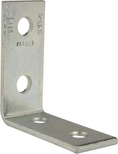 Cooper B-Line - Zinc Plated Carbon Steel 90° Strut Fitting - 1/2" Bolt, 4 Holes, Used with Cooper B Line Channel & Strut (All Sizes Except B62 & B72) - A1 Tooling