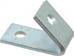 Cooper B-Line - Zinc Plated Carbon Steel 45° Closed Angle Strut Fitting - 1/2" Bolt, 2 Holes, Used with Cooper B Line Channel & Strut (All Sizes Except B62 & B72) - A1 Tooling