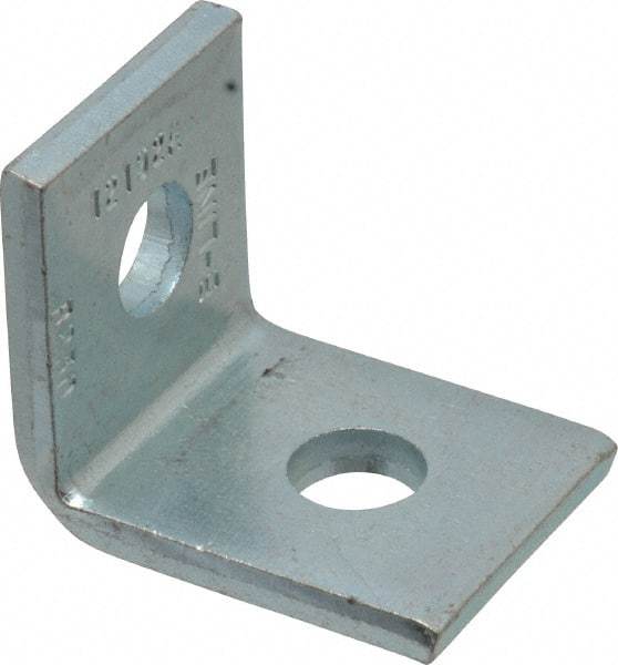 Cooper B-Line - Zinc Plated Carbon Steel 90° Corner Strut Fitting - 1/2" Bolt, 2 Holes, Used with Cooper B Line Channel & Strut (All Sizes Except B62 & B72) - A1 Tooling