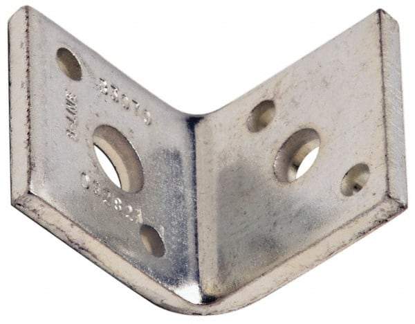 Cooper B-Line - 1/2 or 3/8" Rod, Zinc Plated Carbon Steel Reversible Angle Clip Reversible Angle Strut Clip - 500 Lb Capacity, 2 Holes, Used with Rod To Beam Or Wall Bracket - A1 Tooling