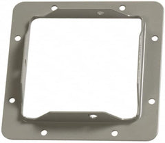 Cooper B-Line - 4 Inch Wide x 4 Inch High, Rectangular Raceway Flange - Gray, For Use with Lay In Wireways, Type 1 Screw Cover Wireway - A1 Tooling