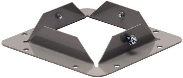 Cooper B-Line - 6 Inch Wide x 6 Inch High, Rectangular Raceway Flange - Gray, For Use with Lay In Wireways, Type 1 Screw Cover Wireway - A1 Tooling