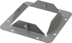 Cooper B-Line - 4 Inch Wide x 4 Inch High, Rectangular Raceway Flange - Gray, For Use with Lay In Wireways, Type 1 Screw Cover Wireway - A1 Tooling